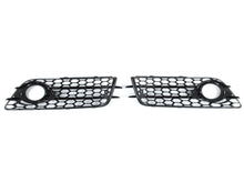 Nebelscheinwerfer Gitter Blenden Lüftungsgitter Schwarz für Audi A4 B8 S Line 2007-2011