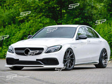 Schwarz Front Aero Flaps für Mercedes W205 S205 C205 A205 C43 AMG Line 15-18