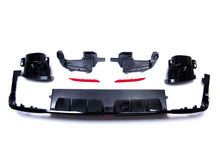 Diffusor Heckdiffusor + Auspuffblenden Schwarz für Mercedes S-Klasse W222 V222 AMG Line 2013-2017 di136