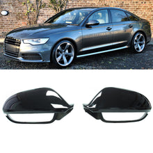 Autunik Schwarz Spiegelkappen Außenspiegelkappen für AUDI A6 C7 S6 RS6 4G Allroad Avant mit SideAssist 2011-2018 mc79