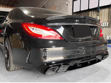 Heckdiffusor Auspuff Schwarz für Mercedes CLS Diffusor W218 C218 AMG Line 15-18 Facelift