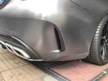 Schwarz Heck Hinten Stoßstange Flossen Flaps Canard für Mercedes Benz W205 Limo AMG Line 2015-2018 pz19