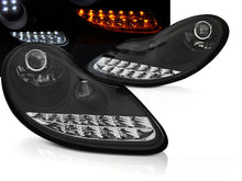 Scheinwerfer für Porsche Boxster 986 96-04 Schwarz Led-Blinker Led-Standlicht