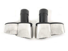 Silber Auspuffblende Endrohre Blenden Passend für AUDI BMW Mercedes Universal 70-73mm et288