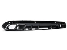 C63s Optik Heckdiffusor Diffusor Endrohre Schwarz für Mercedes W205 S205 Seriens.