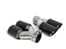 Glanz Carbon Duplex Sportauspuff Auspuffblenden Endrohre Passend für AUDI BMW Benz Universal 62-66mm et256