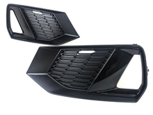 Lüftungsgitter Nebelscheinwerfer Blenden Gitter Schwarz für Audi A7 C8 S Line S7 18+