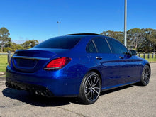 NEU Heckdiffusor Auspuff Blenden Schwarz Glanz für Mercedes C Kl. W205 S205 Seriens. di212