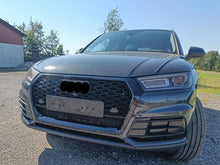 Schwarz Glanz Wabengrill Front Grill für Audi Q5 FY Kühlergrill 2017-2020 mit PDC