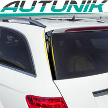 Schwarz Glanz Vertikale Heck Spoiler Flaps (1 Paar) für Mercedes Benz C Klasse S204 T-Model 2007-2014 pz45