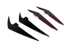 Front Stoßstange Flossen Flaps Flics Schwarz Passend für BMW 3er G20 G21 LCI 330i M340i ab 2022