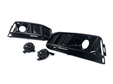 Schwarz Nebelscheinwerfer Blenden Gitter für Audi A4 B9 S-Line ohne ACC 15-19