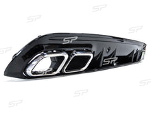 Diffusor Heckdiffusor + Chrom Auspuffblenden für Mercedes Benz C Klasse W205 S205 C43 AMG Line di62