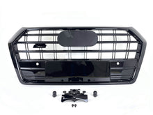 Schwarz Frontgrill Kühlergrill Grill für Audi Q5 FY 17-20 mit PDC