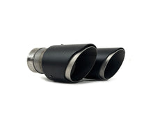 Matt Carbon Duplex Sportauspuff Auspuffblenden Endrohre Passend für AUDI BMW Benz Universal 58-62mm et255
