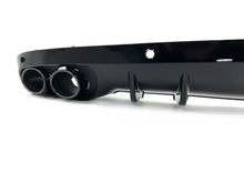 NEU Heckdiffusor Auspuff Blenden Schwarz Glanz für Mercedes C Kl. W205 S205 Seriens. di212