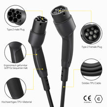 Typ2 EV Ladekabel 16A Wallbox 11kW für Elektroauto Mode 3 Tesla ZOE VOLVO 5M