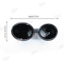 Heckdiffusor Diffusor Auspuff Endrohr Schwarz für Mercedes W205 S205 AMG Line 14-21 di26