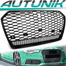 Wabengrill Grill Kühlergrill Schwarz für Audi A6 S6 C7 4G Limo Avant S Line MOPF 15-18