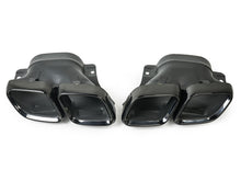 C63s Optik Heckdiffusor Diffusor Endrohre Schwarz für Mercedes W205 S205 Seriens.