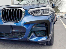 Front Stoßstange Blende Aero Flaps Flics Scharz Passend für BMW X3 G01 M Sport Paket 17-20