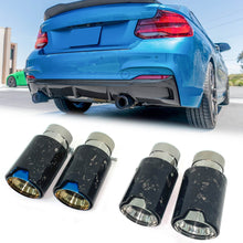 Geschmiedet Auspuffblende Endrohre Sportauspuff für BMW M Stoßstange Universal 60-63mm et279
