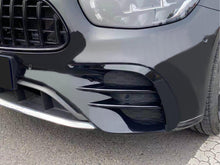Schwarz Front Stoßstange Nebelscheinwerfer Blenden Flaps für Mecedes W213 S213 AMG Line 20+