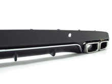 Heckdiffusor Diffusor + Chrom Auspuffspitzen für Mercedes W205 Limousine Avantgarde mit Standard Stoßstange 2014-2022