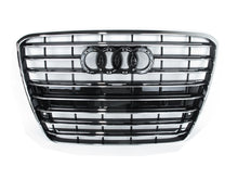 Frontgrill Kühlergrill Grill S8 Stil Chrom für AUDI A8 4H S8 S Line 2009-2018