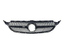 Silber Diamantgrill Kühlergrill Front Grill für Mercedes C-Klasse W205 S205 C205 C43 AMG Facelift 2019+ fg62