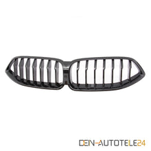 Schwarz Glanz Kühlergrill Einzelsteg Nieren Grill Passend für BMW 8er G15 G16 G14
