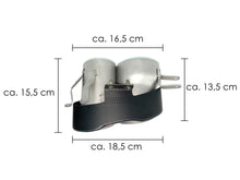Matt Carbon Fiber Endrohr Auspuffblenden Blende für AUDI RS4 RS5 RS6 RS7 Stoßstange et265