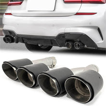 NEU Matt Carbon Fiber Auspuffblende Rohre Blenden Passend für BMW 3er G20 G28 M Sport Paket 19-22 et291