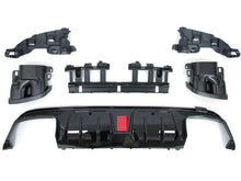 Heckdiffusor Diffusor Auspuffblenden Schwarz für Mercedes W205 S205 C43 AMG Line di8