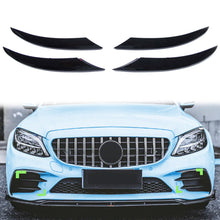 Nebelscheinwerfer Blenden Flaps Schwarz für Mercedes C-Klasse W205 S205 AMG Line 2019-2021