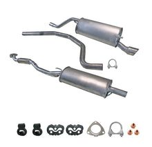 Komplette Auspuffanlage ab Kat Für Opel Corsa D 1.4 Flexrohr 2009-2014 mit Chrom