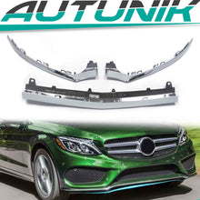 Chrom Front Spoiler Stoßstange Lippe für Mercedes W205 Spoilerlippe S205 A205 C205 AMG Line C43 15-18 di99