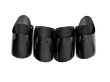 GTS Optik Glänzend Schwarz Auspuff Blenden Endrohr für Porsche Macan S 95B 3.0L 2014-2024