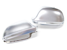 Spiegelkappen Außenspiegel Abdeckung Silber Alu Matt für AUDI S3 A3 8P S4 A4 B8 S5 A5 8T A6 C6 OHNE Side Assist mc2