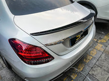 Schwarz Glanz Spoiler Heckspoiler für Mercedes C-Klasse W205 Limo C63 AMG 14-21 sp7