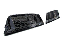 Lüftungsgitter Nebelscheinwerfer Gitter Blenden Schwarz für Audi A4 B9 Serien. 15-19