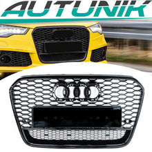 Schwarz Kühlergrill Grill Wabengrill für AUDI A6 S6 C7 4G S Line Limo Avant 11-14