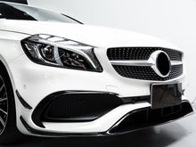 Schwarz Aero-Kit Flaps Frontlippe für Mercedes W176 Spoiler A45 AMG  Line 15-18 di24