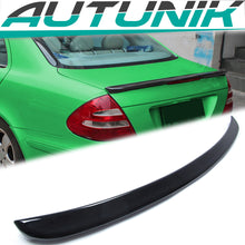 Autunik Schwarz Glanz Heckspoiler Spoilerlippe für Mercedes W211 Spoiler Limo 02-09 sp91