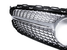 Silber Kühlergrill Grill Diamantgrill für Mercedes C43 AMG C-Klasse W205 A205 S205 C205 2014-2018 pz127