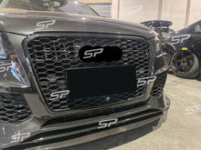 Schwarz Glanz Wabengrill Frontgrill für Audi Q5 8R Kühlergrill 2012-2016 mit PDC