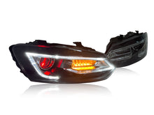 NEU LED Tagfahrlicht Scheinwerfer Doppelstrahl Dämonenaugen Für VW Polo 6C 6R 2009-2017