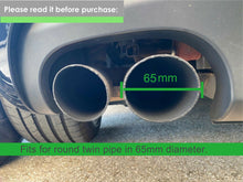 Chrom Auspuffblenden Endrohre Blenden Passend Für 65mm Rundes Rohr AUDI A3 8P 8V A1 8X TT BMW 4er F32 F33 F36 5er F10 F11 Universal