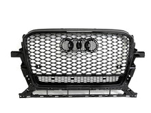 RSQ5 Optik Schwarz Glanz Kühlergrill Wabengrill Grill für AUDI Q5 8R SQ5 S Line 2013-2017