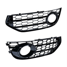 Schwarz Nebelscheinwerfer Grill Abdeckung Für Audi A4 B8 B8.5 Allroad 09-15